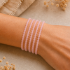 Rose quartz ball bracelet 4 mm