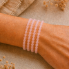 Rose quartz ball bracelet 6 mm