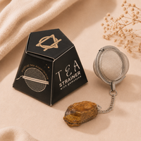Gemstone Tea Infuser - Raw Tiger's eye