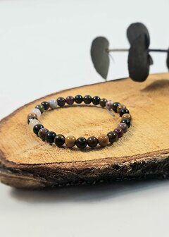 Oceaan Jaspis kogelarmband 6 mm