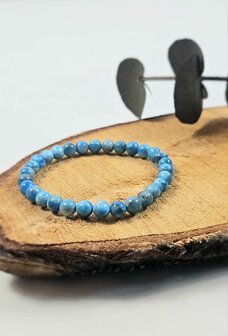 Apatiet kogelarmband 6 mm 