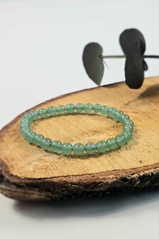 Groene Aventurijn kogelarmband 6 mm 
