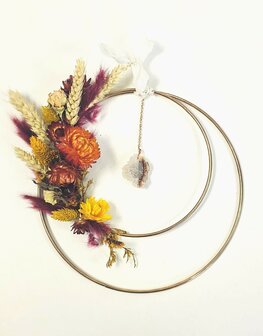 Gouden ringen met agaathanger