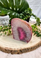 Theelichthouder gekleurde agaat roze